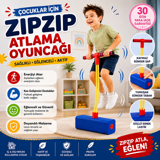 ZipZipPlay® Boy Uzama Destekli  Zıplama Oyuncağı
